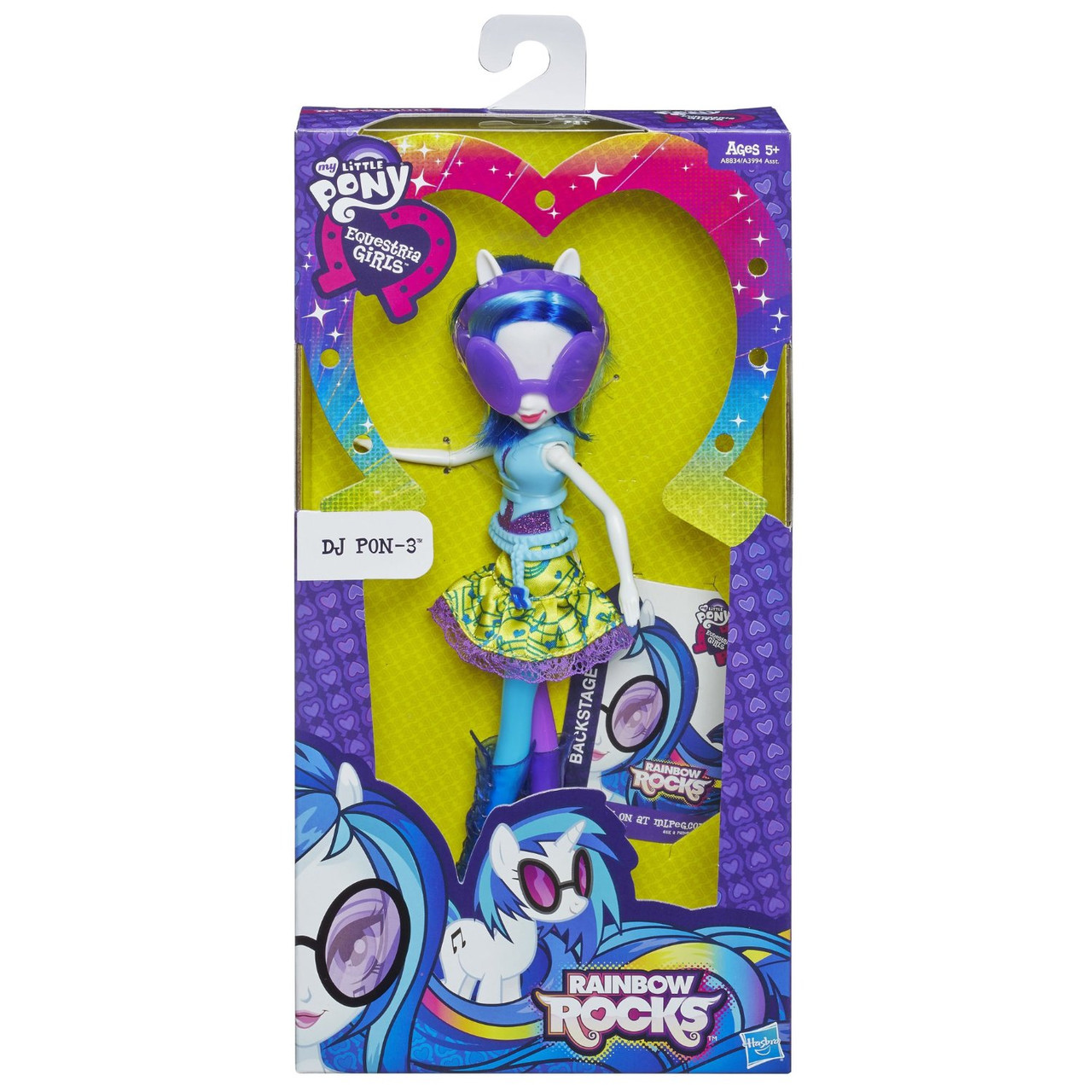 

Кукла Винил Скрэтч Диджей Pon-3 девочки Эквестрии с аксессуарами - My Little Pony Rainbow Rocks Neon, Hasbro