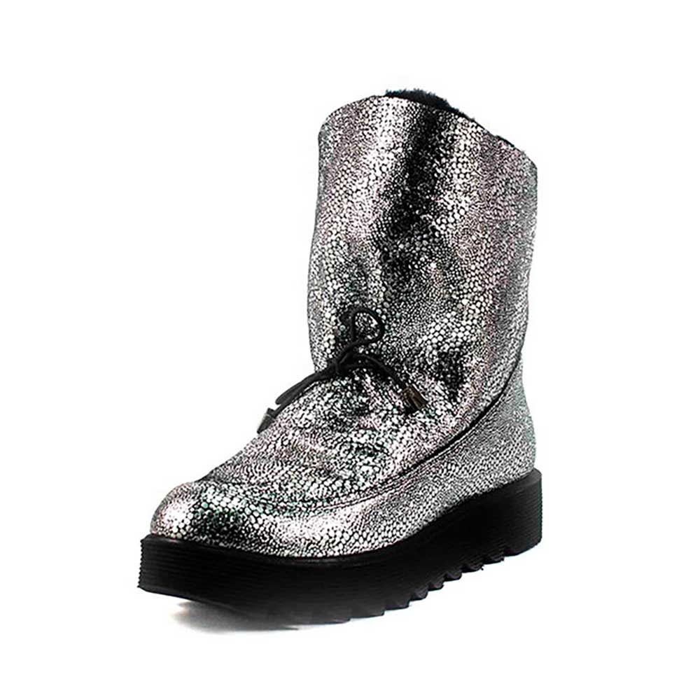 

Угги женские MIDA 24667-594Ш серебряная замша (36)