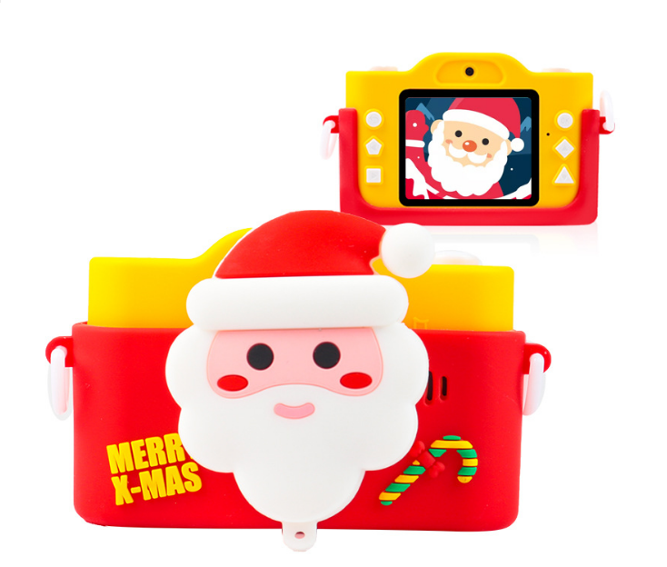 

Детский цифровой фотоаппарат 2 камеры Children's fun Camera 40Мр Новогодняя серия Желтый Y-32
