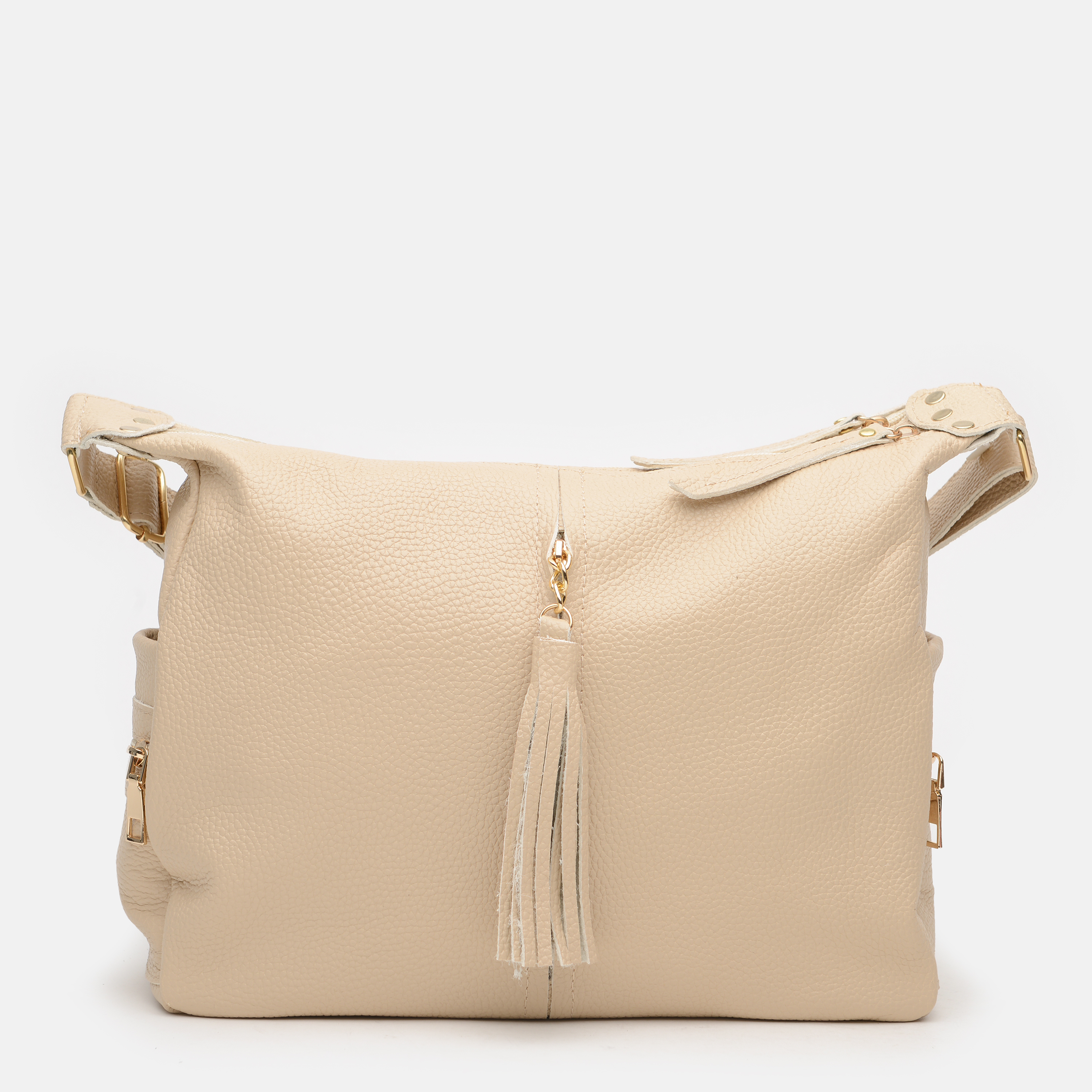 

Женская сумка кожаная Palmera 10l947-beige Бежевая
