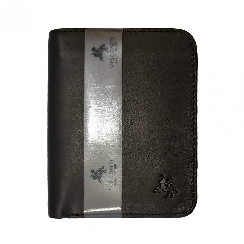 

Кошелек мужской Visconti VSL34 Lank c RFID Black-Orange (VSL34 BK/OR)
