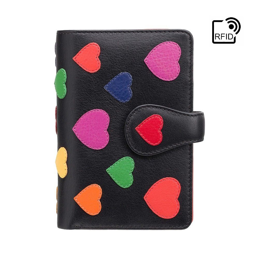 

Кошелек женский Visconti LV4 Crush c RFID Black-Multi Love (LV4 BK MULTI)