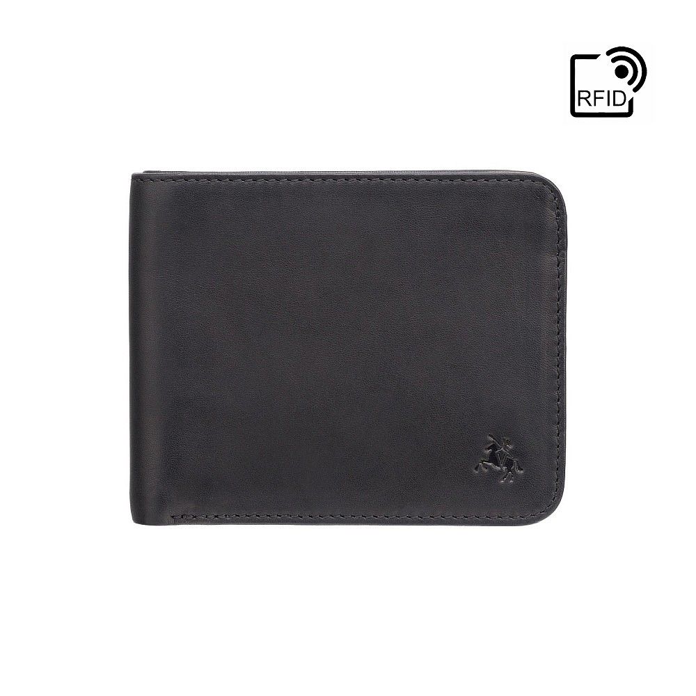 

Кошелек мужской Visconti VSL35 Trim c RFID Black-Orange (VSL35 BK/OR)