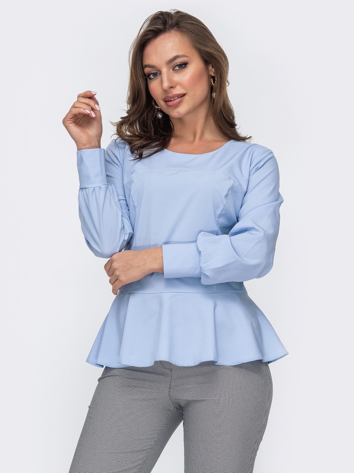 

Блузка Dressa 52956 48 Голубая