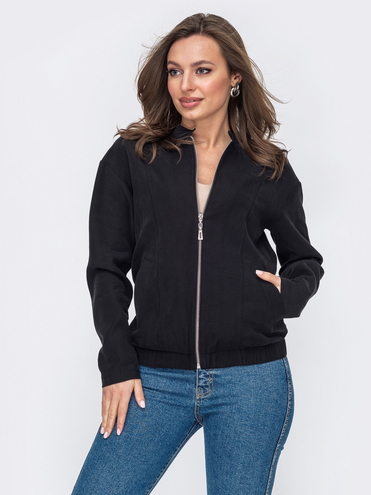 

Бомбер Dressa 53663  Черный, Бомбер Dressa 53663 44 Черный