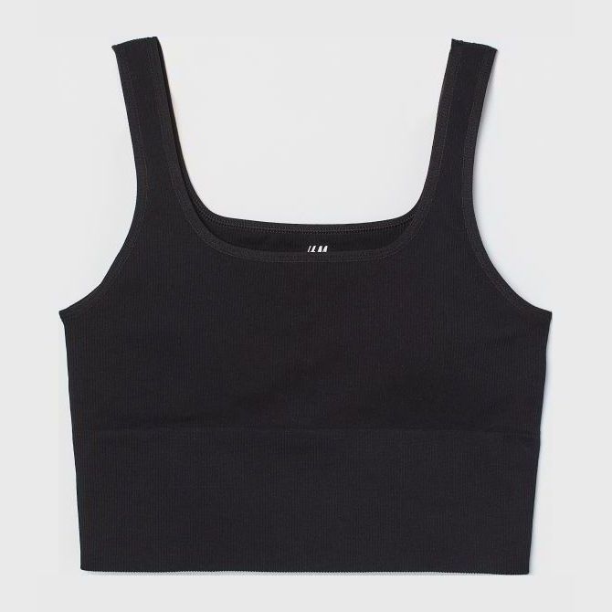 

Спортивный топ H&M 0852174001 M (170/96А) Черный
