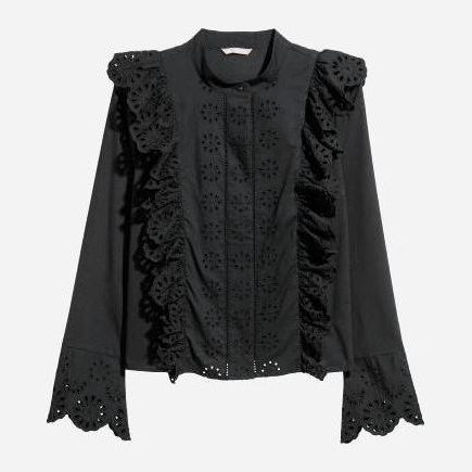 

Блузка H&M 0602246001  (175/116А) Черная, Блузка H&M 0602246001 50 (175/116А) Черная
