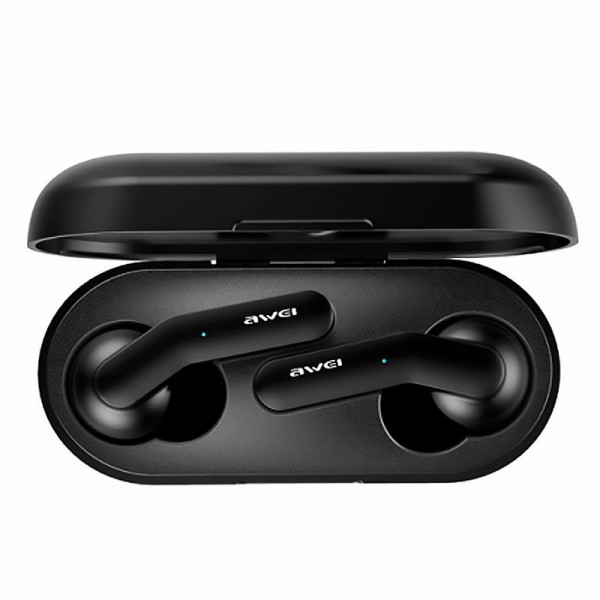 

Безпровідні Bluetooth навушники з кейсом для зарядки Awei T10c Sport Black