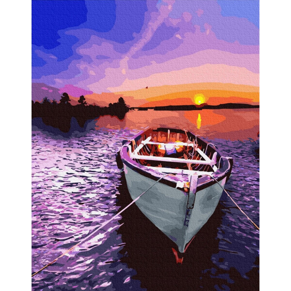 

Картина по номерам Brushme Лодка на закате 40х50 см Набор для рисования (901939)