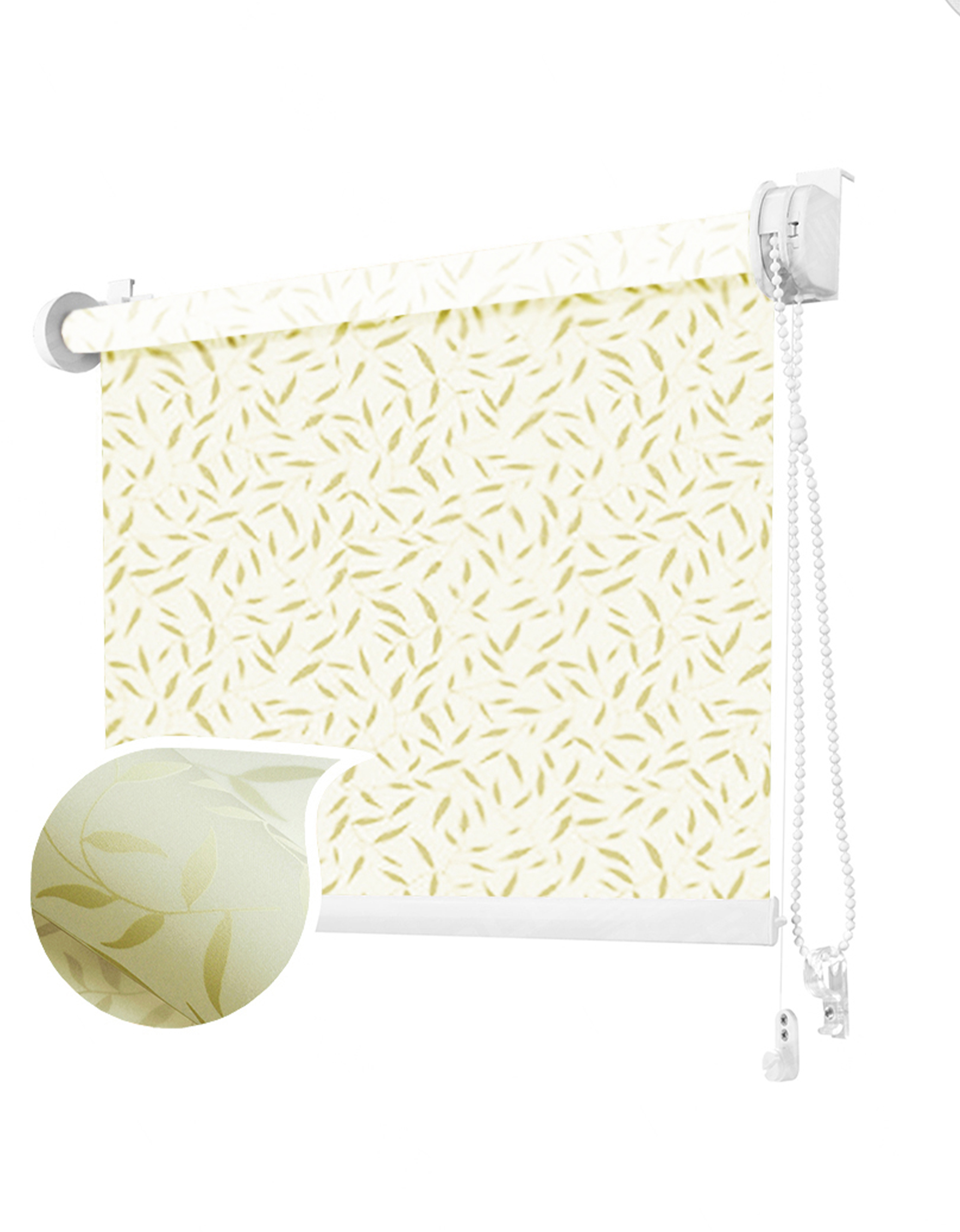 

Ролета тканевая ROLLOTEX Batik Mini 56х150 см Beige
