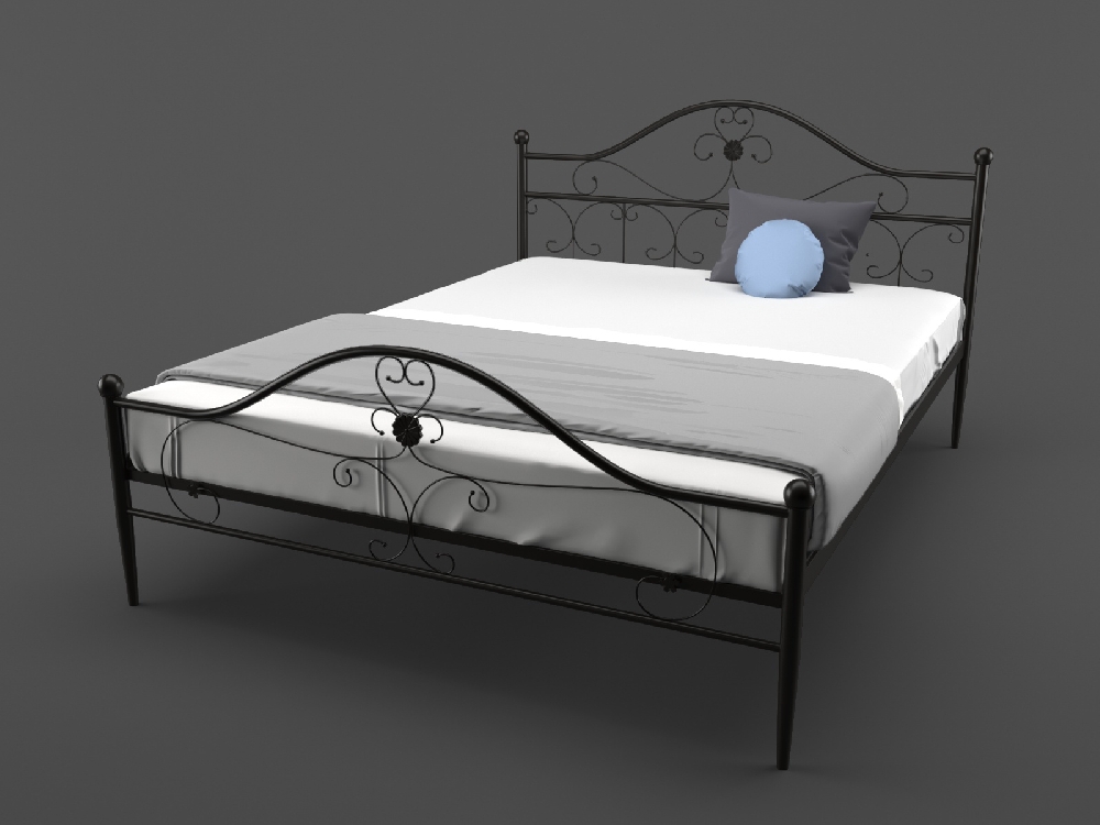

Кровать MELBI Патриция 180 см x 190 см Черный