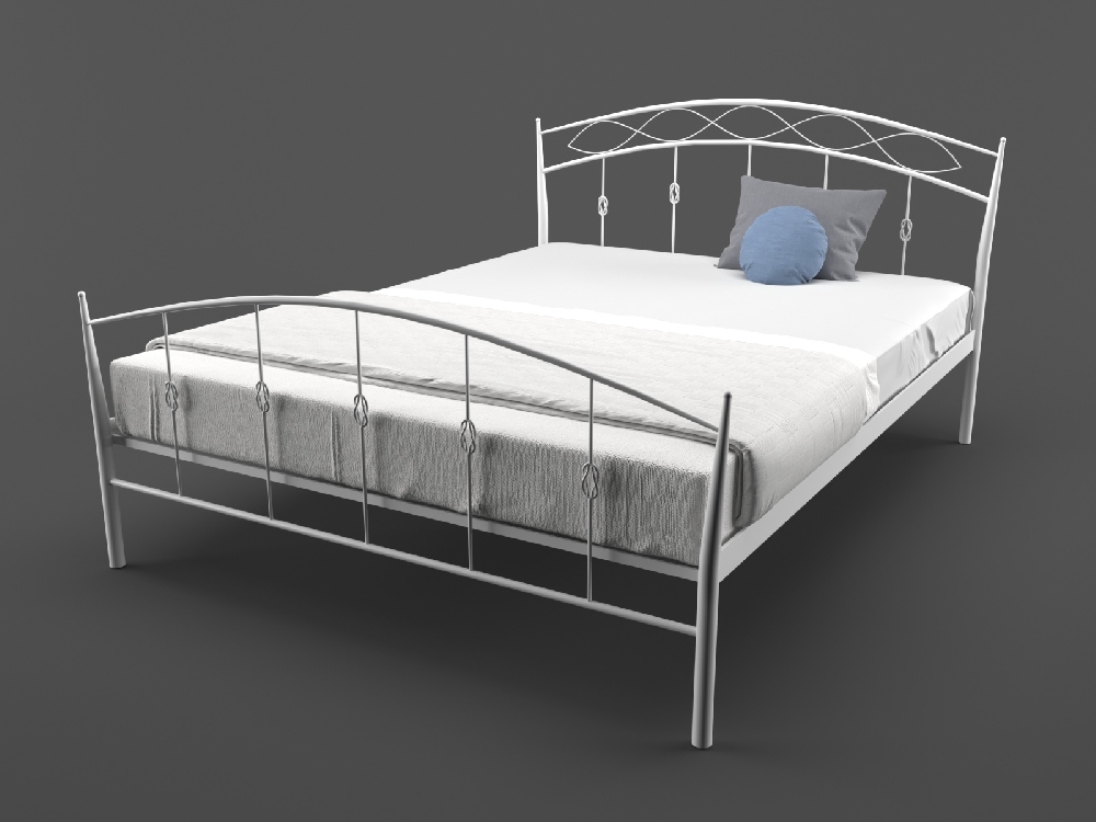 

Кровать MELBI Летиция 120 см x 190 см Белый