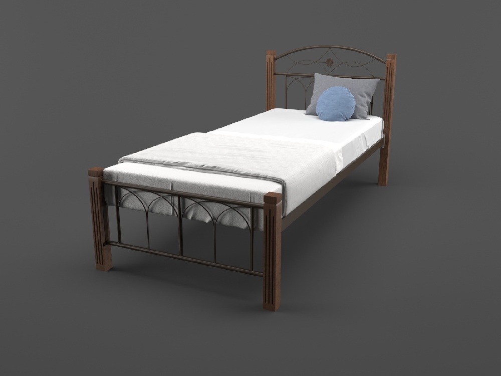 

Кровать MELBI Элизабет 90 см x 190 см Коричневый