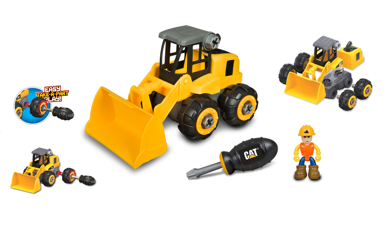

Игрушка-конструктор CAT "Machine Maker" Колесный погрузчик, 18 см (80905)