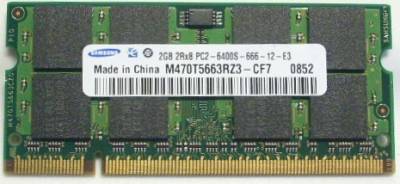 

Модуль памяти SO-DIMM 2GB/800 DDR2 Samsung (M470T5663RZ3-CF7) Refurbished