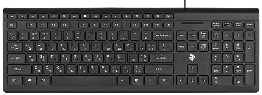 

Клавиатура 2E KM1020 Slim USB Black (JN632E-KM1020UB)