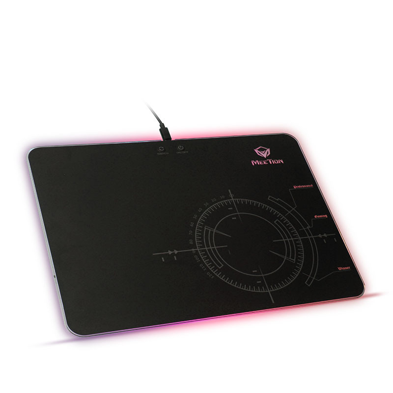 

Коврик для мыши с подсветкой MEETION Backlit Gaming Mouse Pad RGB MT-P010. 360х260 мм
