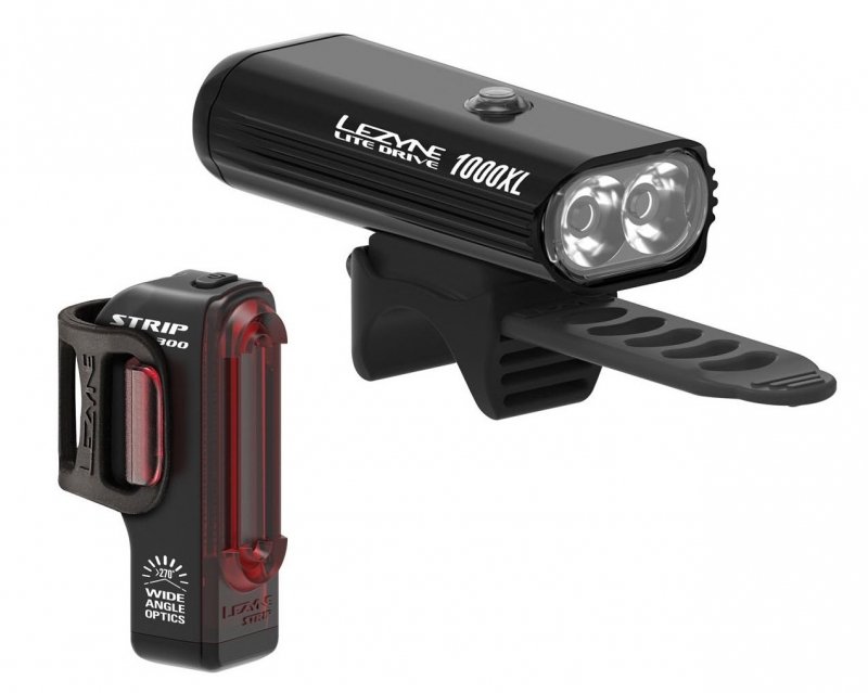 

Комплект света Lezyne Lite Drive 1000XL / Strip PRO черный