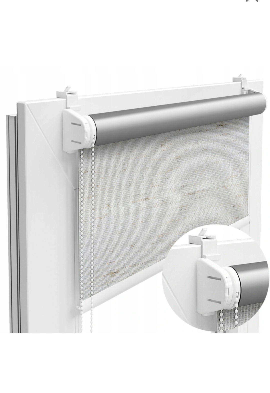 

Ролета Roll Star 105x200 см ВО Блэкаут солнцеотражающая Серый лен (7090)