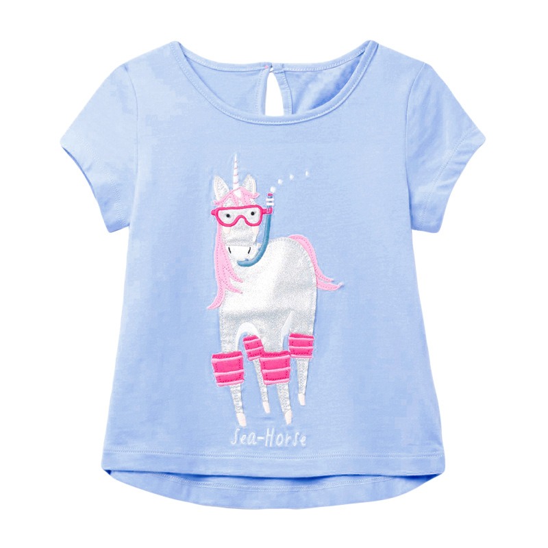 

Футболка для дівчинки Sea horse Little Maven (116 / 6 років) Фіолетовий