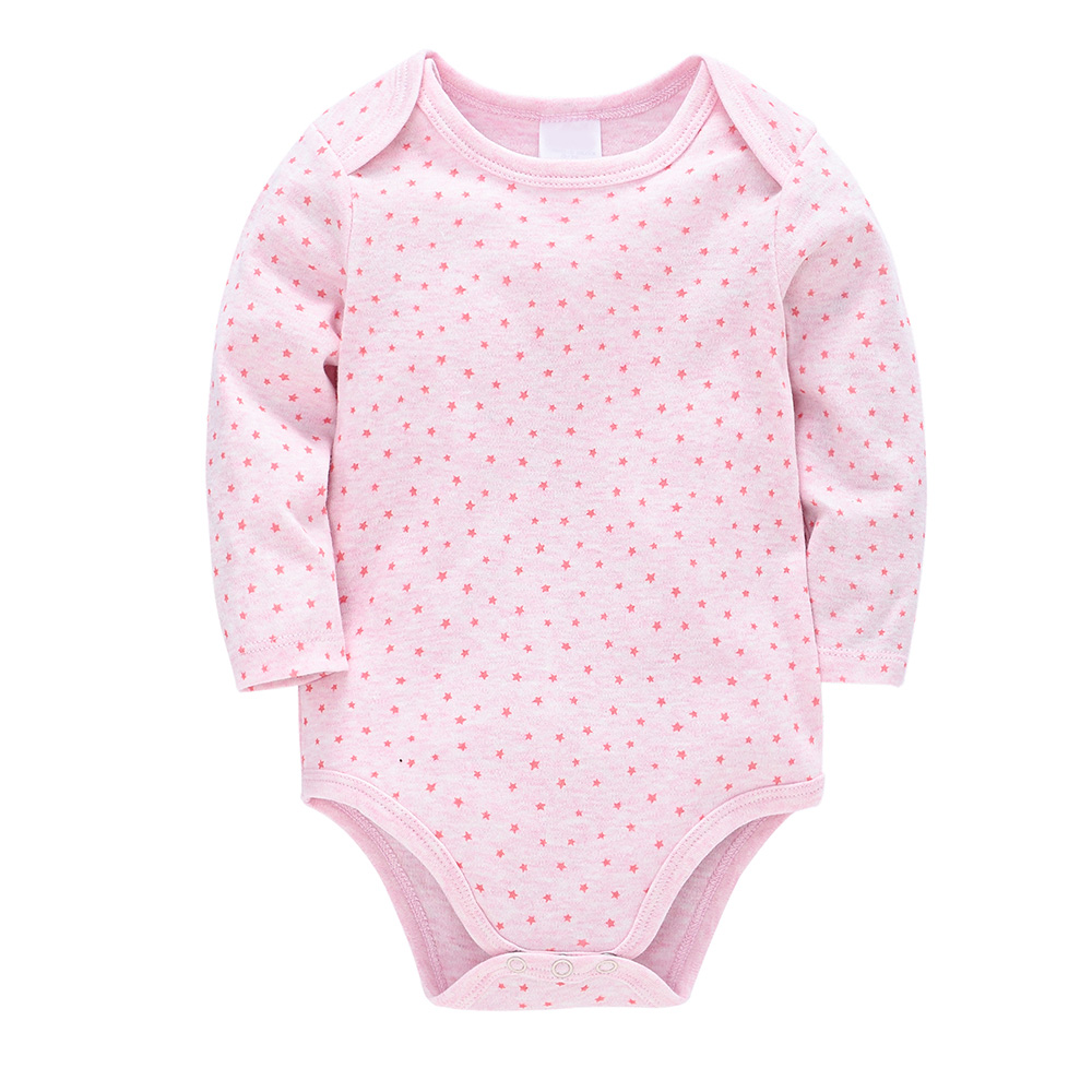 

Боди для девочки с длинным рукавом и изображением звезд розовый Pink stars Berni Kids (68 / 6-9 мес) Розовый