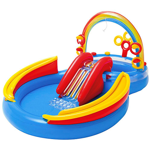 

Детский игровой центр бассейн с горкой Радуга (Intex 57453) 297 x 193 x 135см