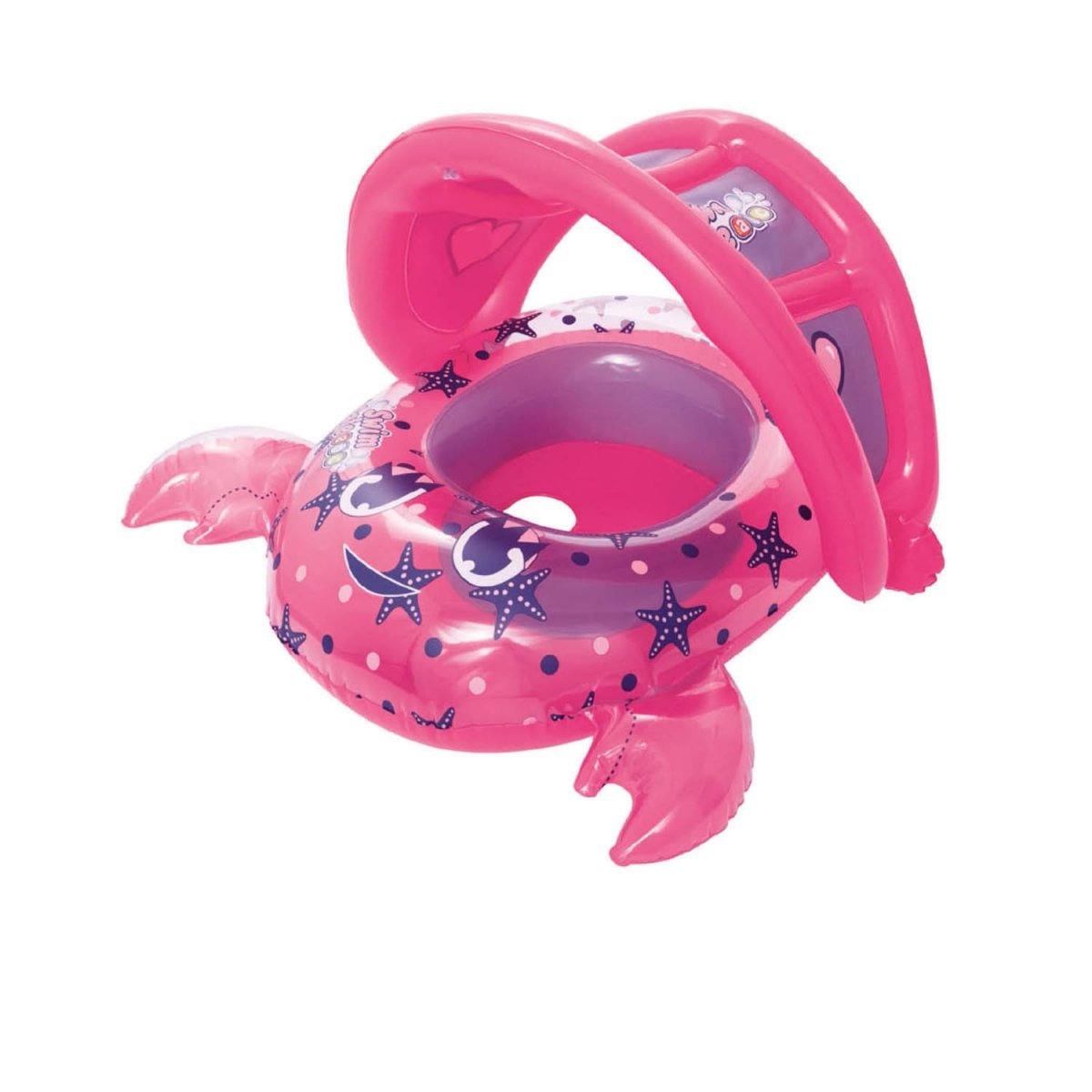 

Надувной плотик Крабик с трусиками и навесом. Розовый (Bestway 34109-pink) Длина 86 x Ширина 66см