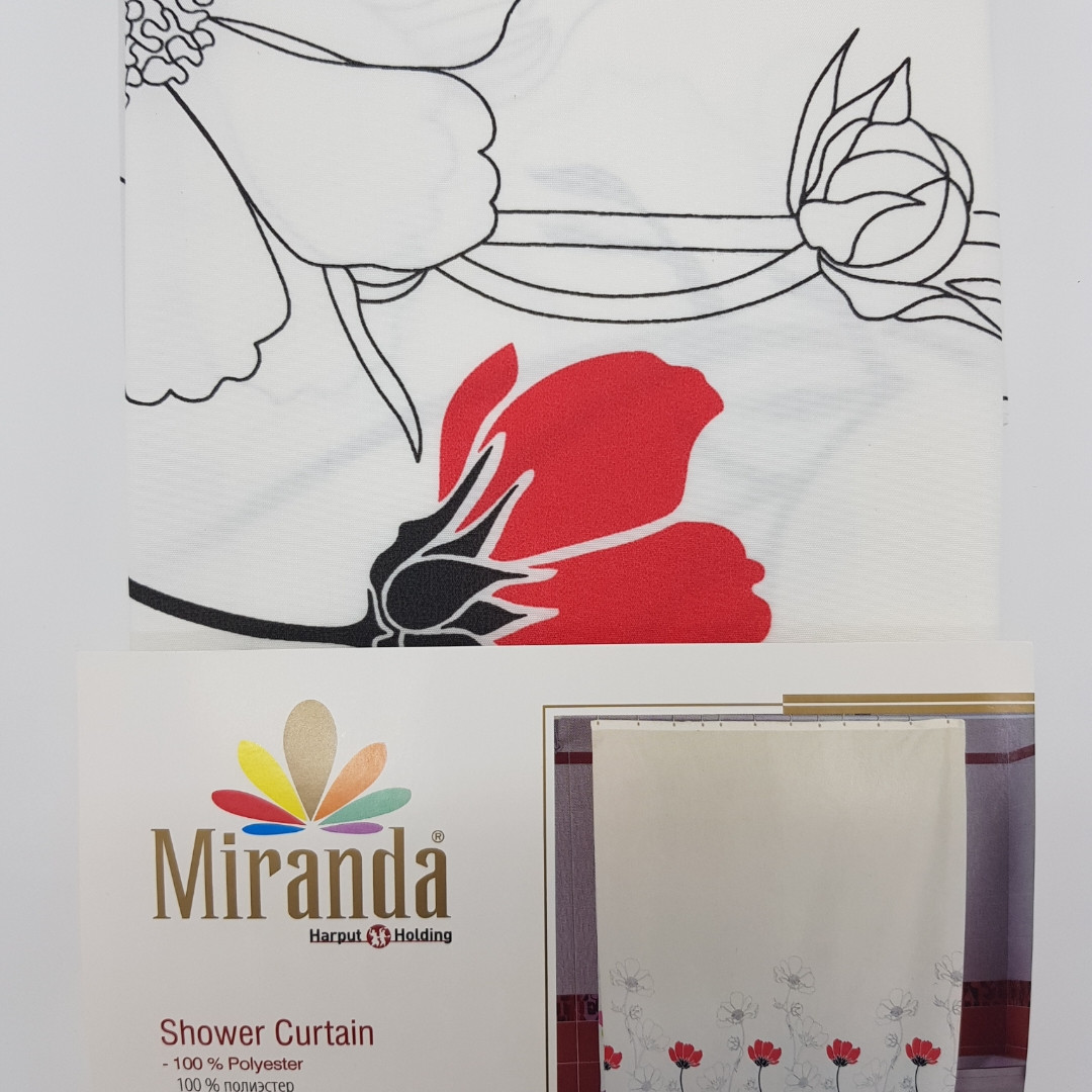 

Шторка для ванной "Miranda'' 180х200 см. Boorum