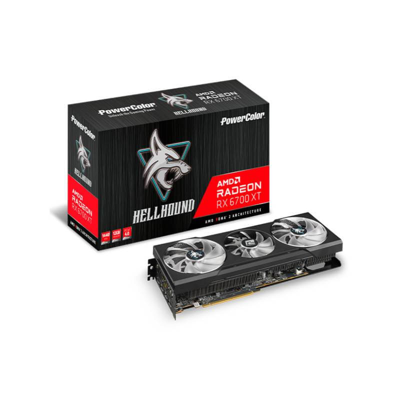 

Видеокарта AMD Radeon RX 6700 XT 12GB GDDR6 Hellhound PowerColor (AXRX 6700XT 12GBD6-3DHL)
