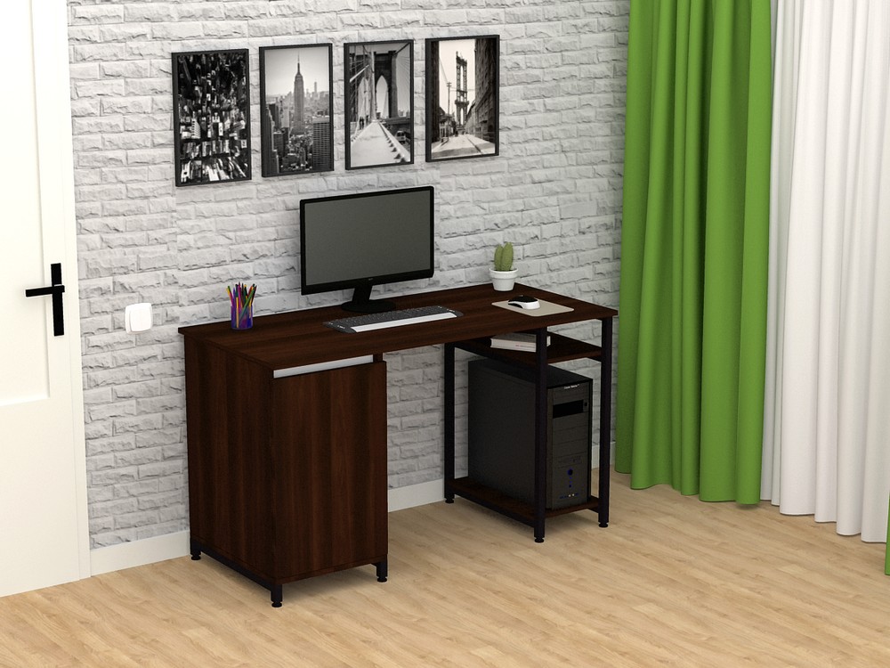 

Стол письменный FlashNika Loft СКЛ-3 150 орех болония