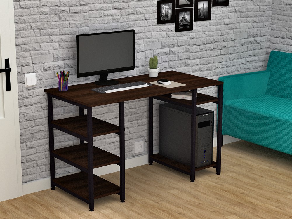 

Стол письменный FlashNika Loft СКЛ-2 120 орех болония