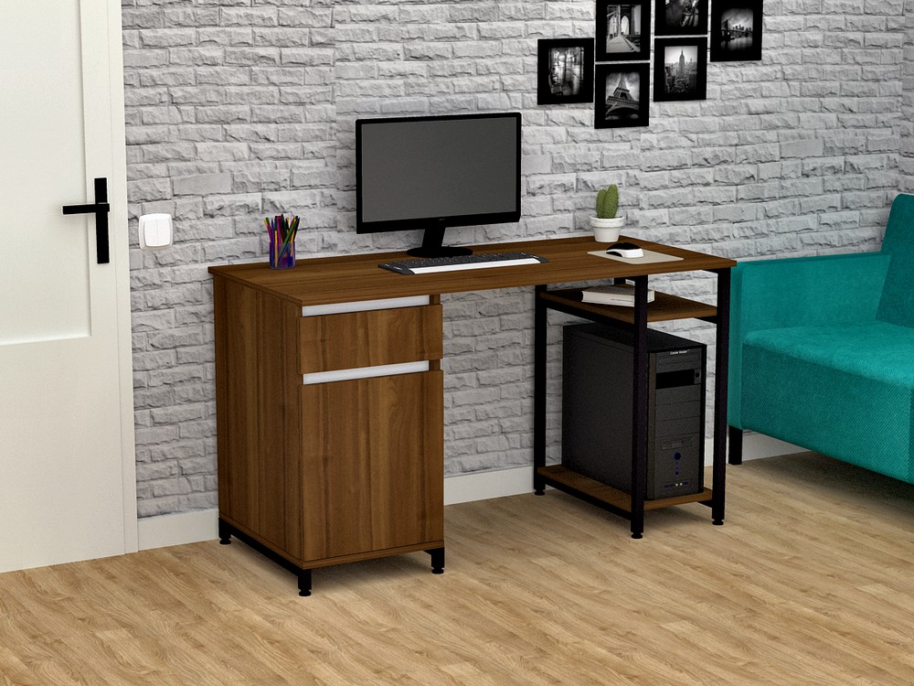 

Стол письменный FlashNika Loft СКЛ-5 140 орех экко
