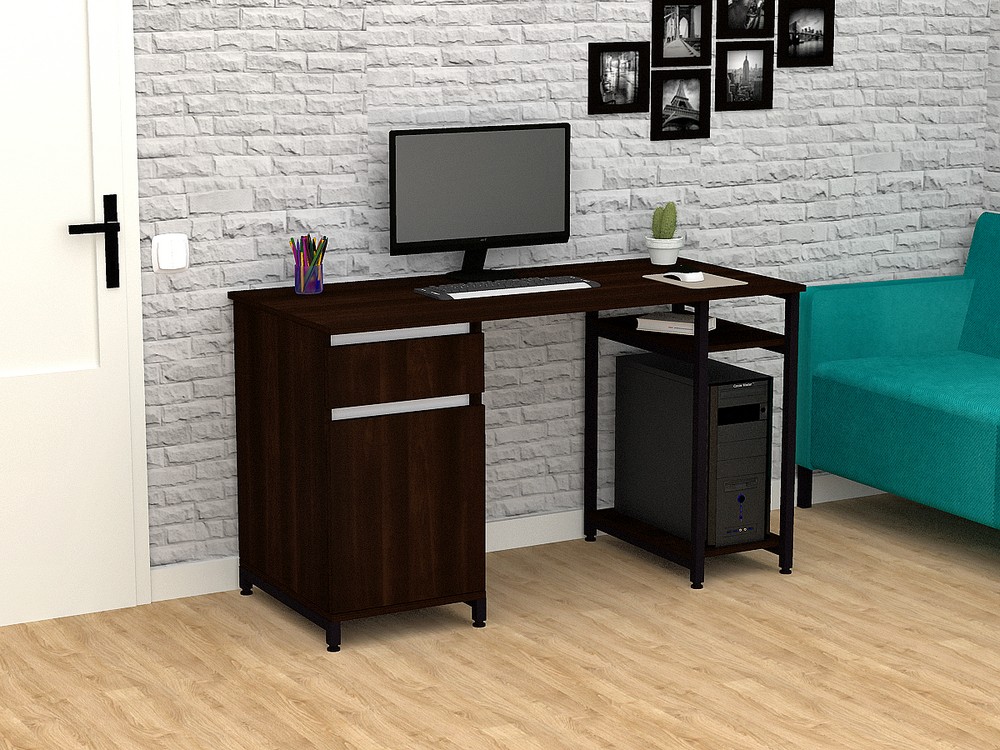 

Стол письменный FlashNika Loft СКЛ-5 150 орех болония
