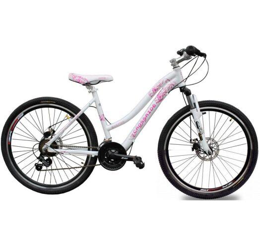 

Велосипед 26” CROSSRIDE AVENUE 15" бело-розовый