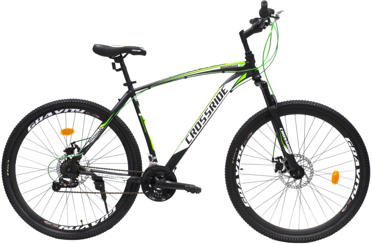 

Велосипед 29" CROSSRIDE MADMAN 21" черно-зеленый