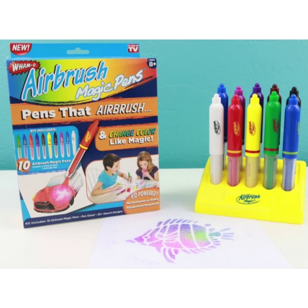 

Фломастеры воздушные Airbrush Magic Pens аэрограф с подставкой