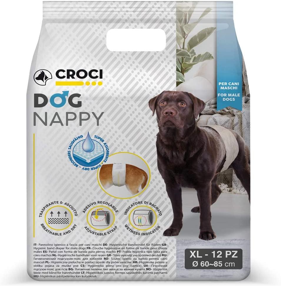 

Подгузник-повязка для кобелей 60-85 см Croci Dog Nappy XL 12 шт/уп