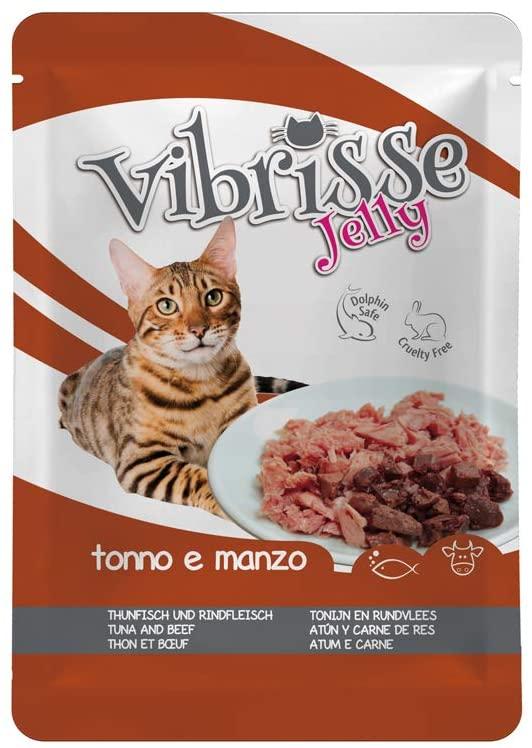 

Блок паучей для котов Croci VIBRISSE JELLY тунец с говядиной в желе 18 шт * 70 г