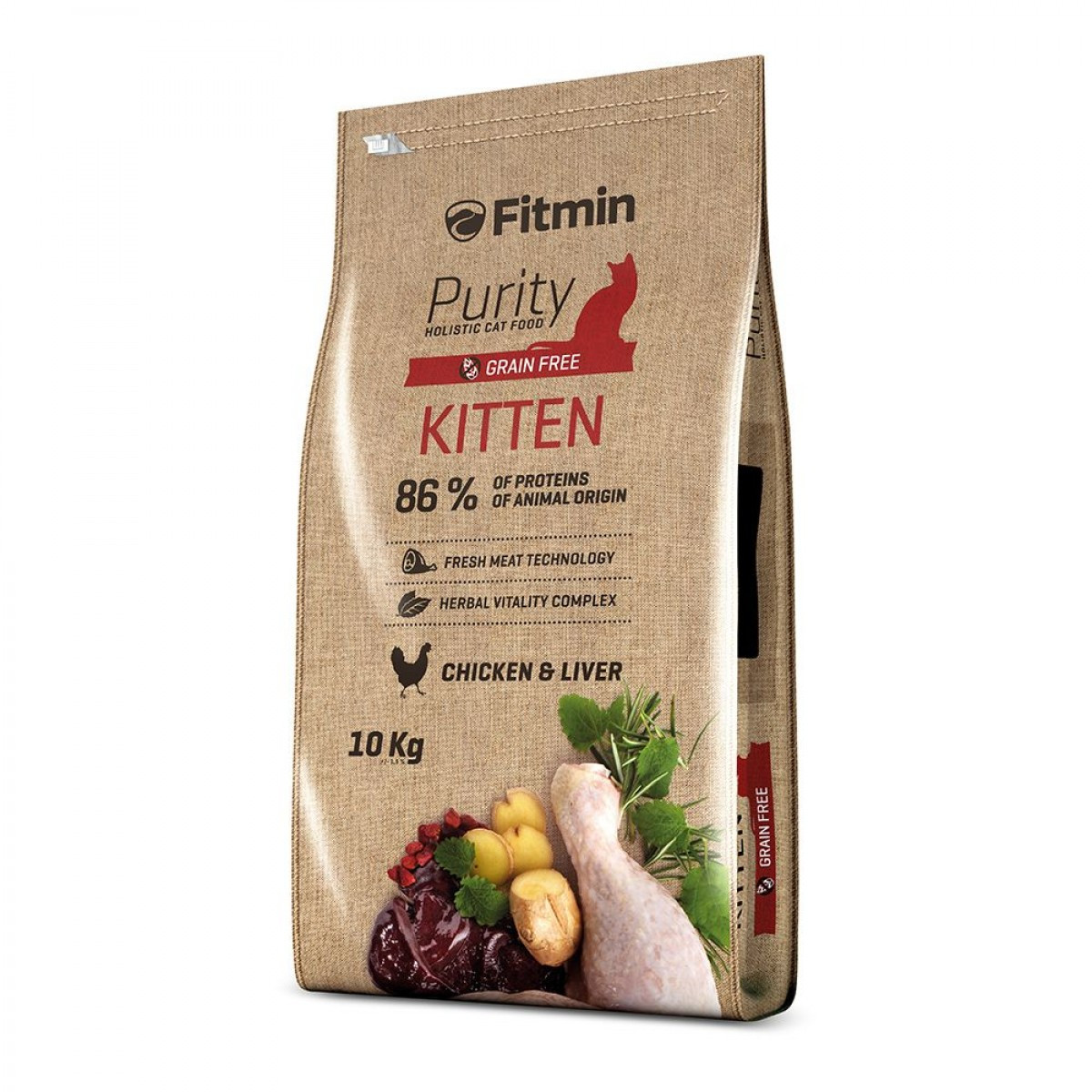

Сухой корм ​​для котят, беременных и кормящих кошек Fitmin Purity Kitten 10 кг