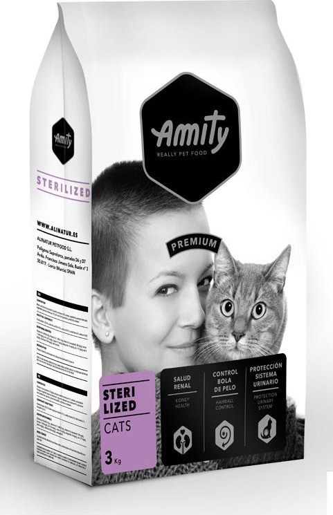 

Сухой корм для стерилизованных котов AMITY Sterilized 3 кг