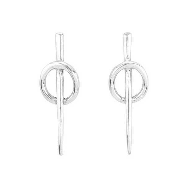

Серьги UNOde50 Backstitch Посеребренные