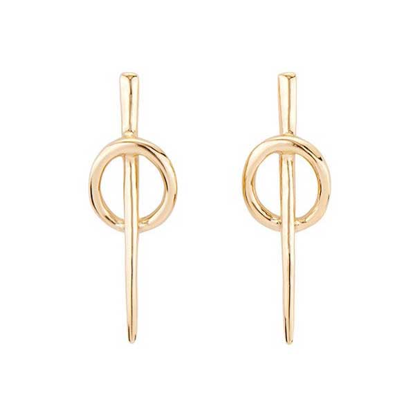 

Серьги UNOde50 Backstitch Позолота