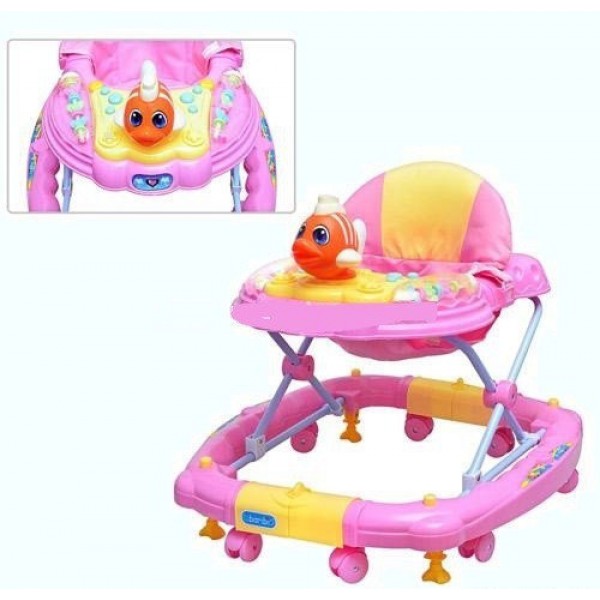 

Детские ходунки с качалкой Bambi 2в1 M 0536-3 розовые