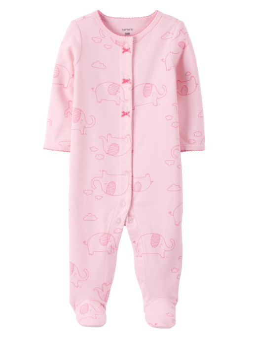 

Коттоновый человечек для девочки 6363 Carters 0 мес Розовый 45966