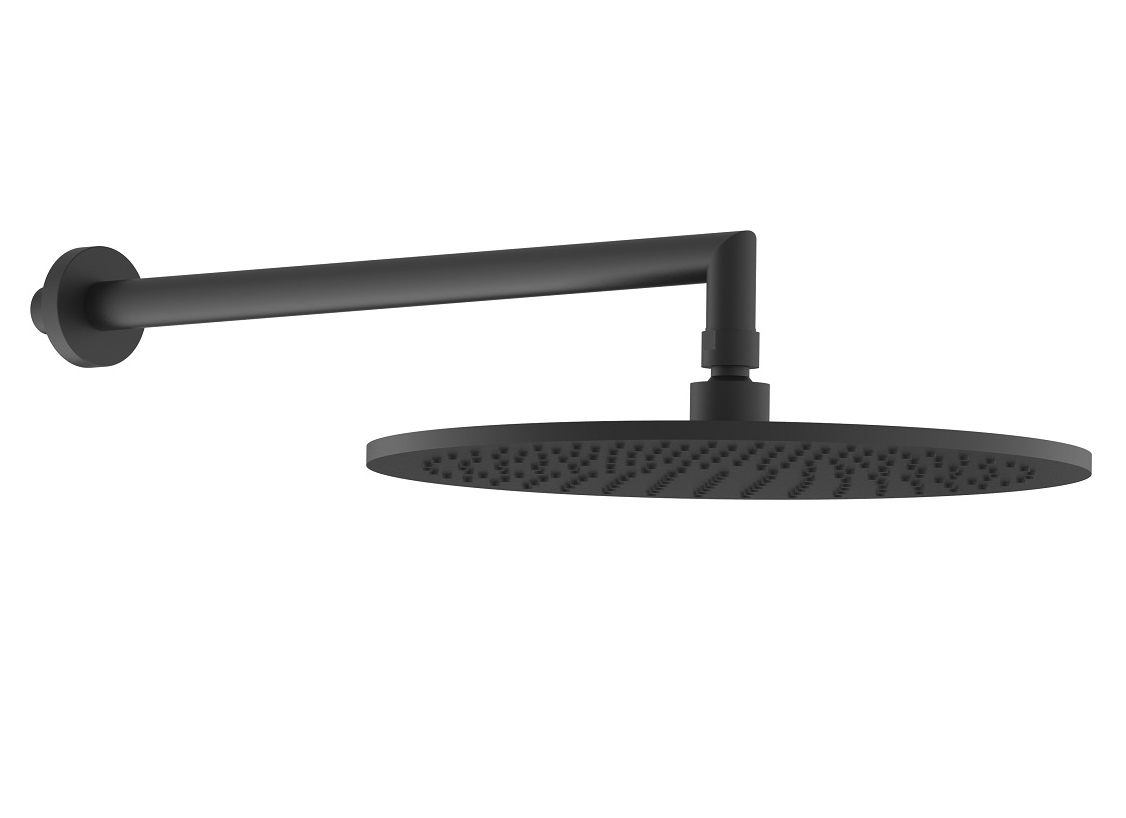 

Верхний душ Devit Art 250 мм 15014140B с держателем (черный)