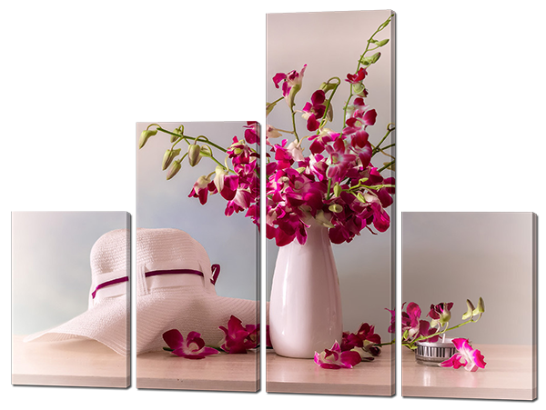 

Модульная картина Interno Эко кожа Шляпка натюрморт 166x123см