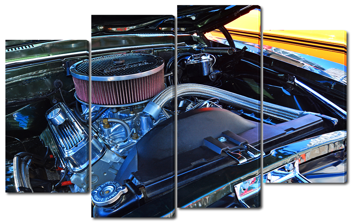 

Модульная картина Interno Холст Под капотом 166x120см
