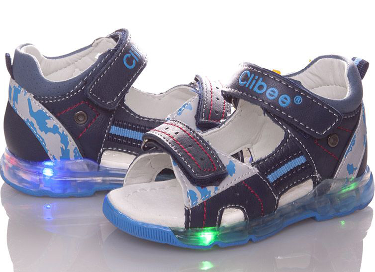 

Кожаные сандалии Clibee F265-d.blue-b 22 Синий