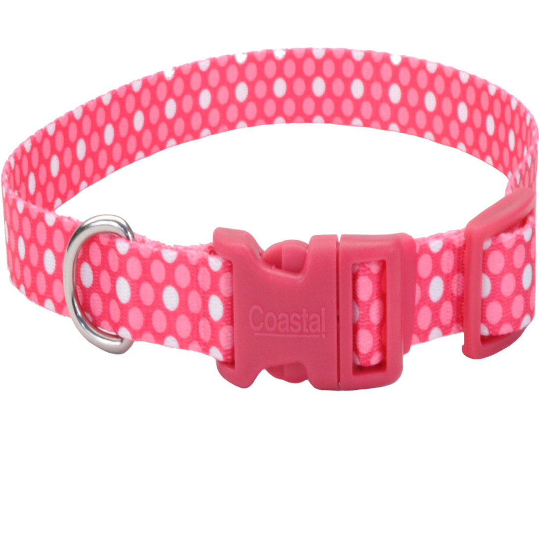 

Pet Attire Style ошейник для собак 45-71 x 2.5 см розовая точка Coastal BGL-ZB-00140
