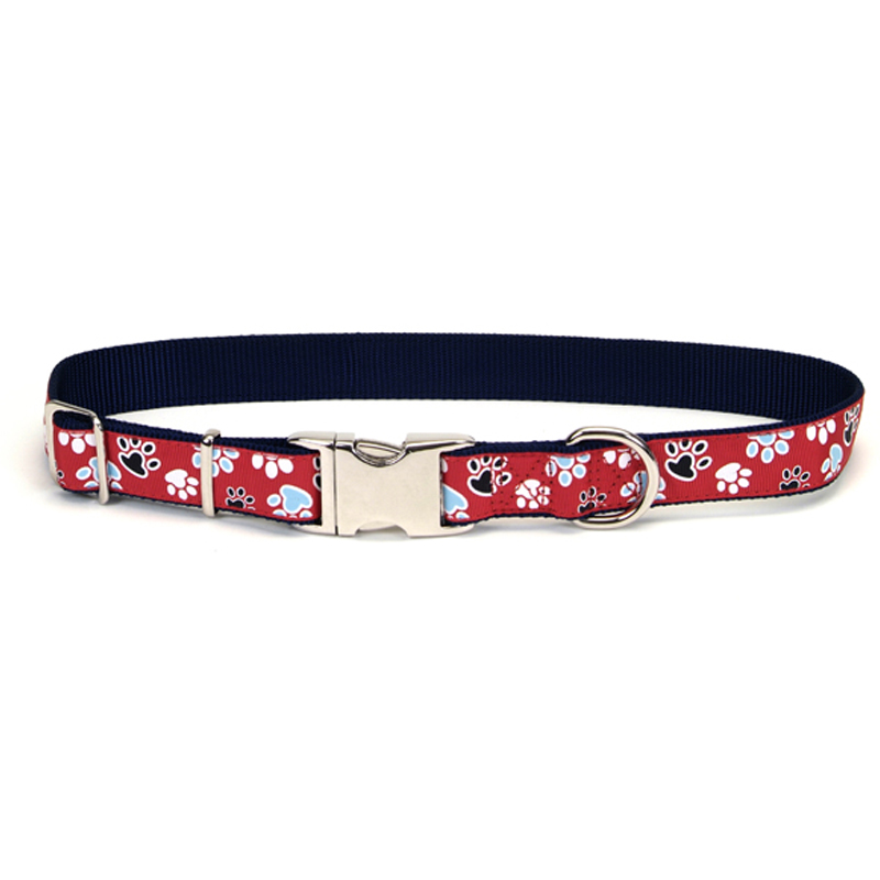 

Pet Attire Ribbon ошейник для собак 30 x 1.6 см красный с лапками Coastal BGL-ZB-CO-234